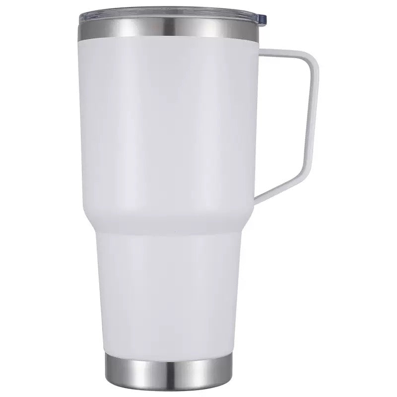 Steel coffee mug with handle  20oz/ 30oz