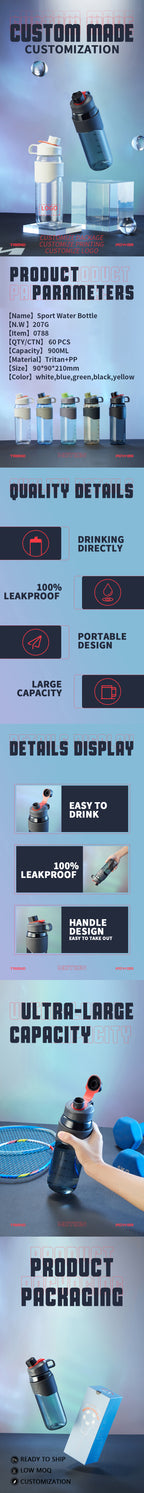 Tritan Sport Insulated Water Bottle 800ml